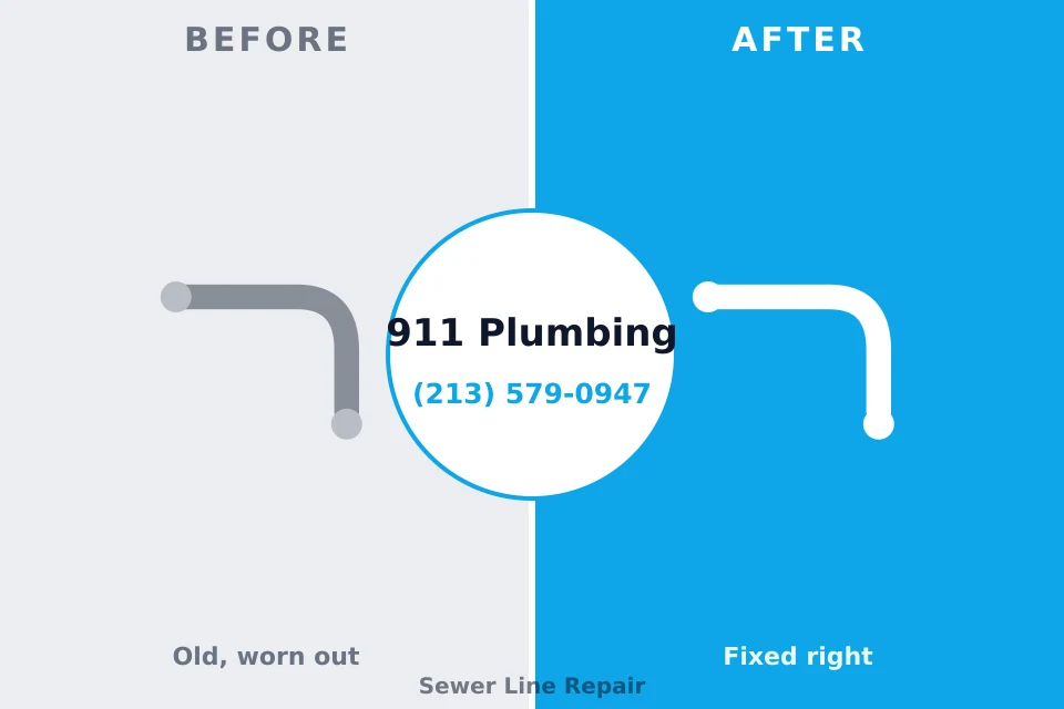 Before and after: plumbing company North Crossett, AR